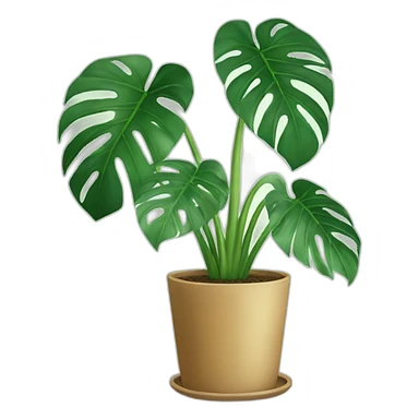 Monstera indoor plant sticker