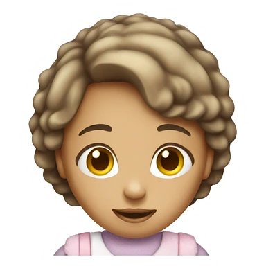 Make me an image of a girl holding sugar sticker