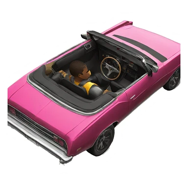 a bandit from GTA rides in a convertible sticker