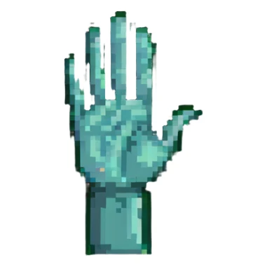 waving hand sticker