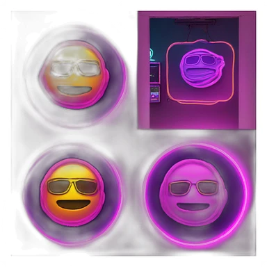 Juicy booty neon sign style man sticker