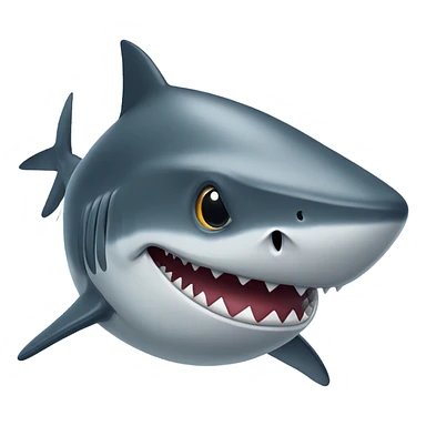 Shark wearing a monocle sticker