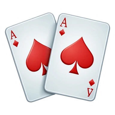 Generate a simple app logo for an app called "twoseven". It is a Poker app and the logo should be the corners of 2 poker cards next to each other - A 2 of Diamonds and a 7 of Clubs. sticker