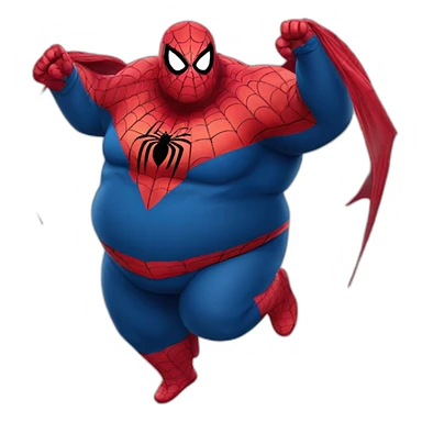fat spider-man sticker