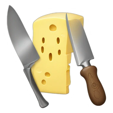 butter with knife sticker