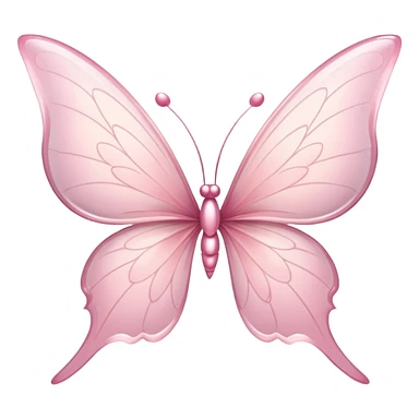 Soft pink fairy wings just the qings sticker