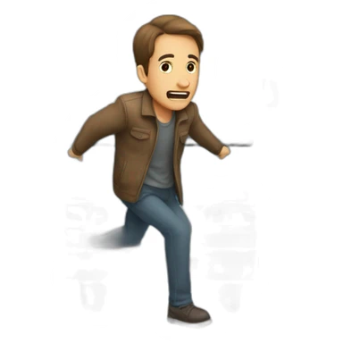 man thrown under bus sticker