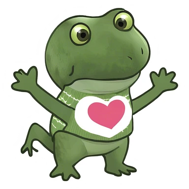 hugging face heart sticker