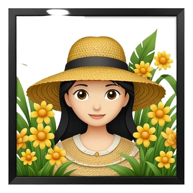 Шляпа в огороде sticker