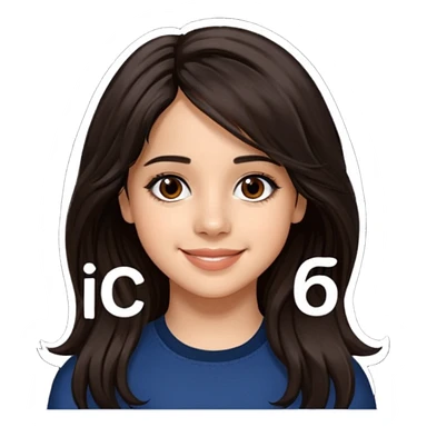 Camila Cabello with long dark brown hair sticker