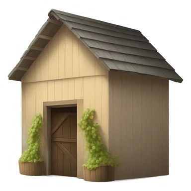 wine shed on a cross sticker