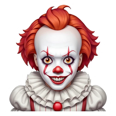 create a scary pennywise clown sticker