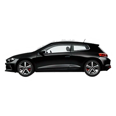 volkswagen scirocco noir sticker