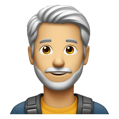 man on capital letter T sticker