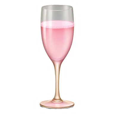 pink champagne glass sticker