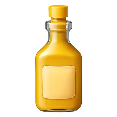 Mustard bottle sticker