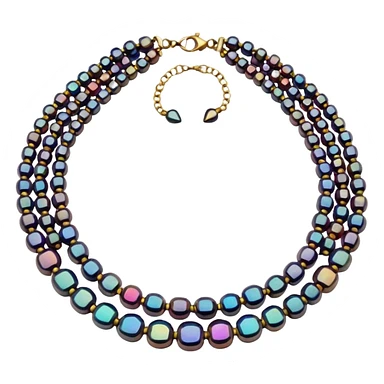 multicolored necklace sticker