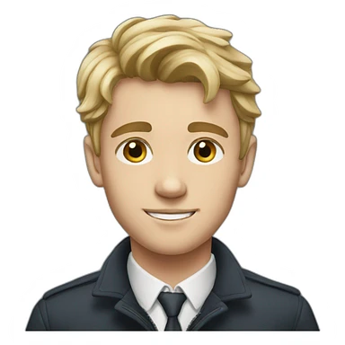 British young man sticker