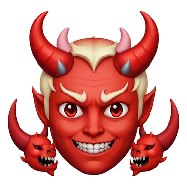Blushing devil emoji 🥰😈 sticker