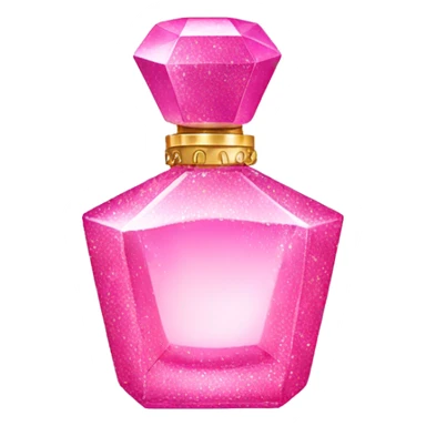 pink sparkly perfume sticker