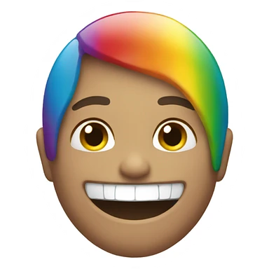 A Rainbow smile sticker