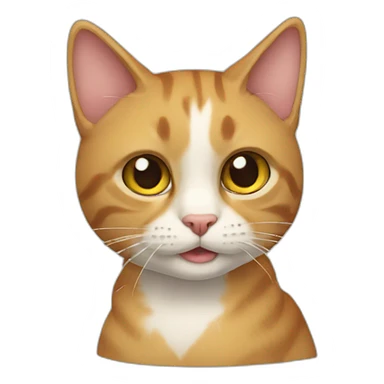 Cat with har sticker