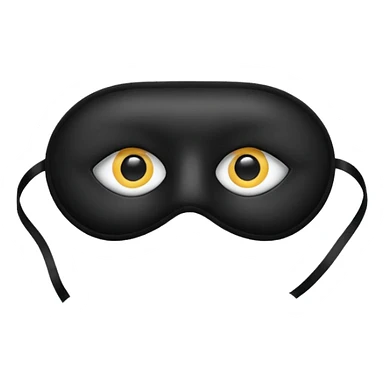 Blindfold – soft black eye mask sticker