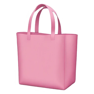 Pink tote bag sticker