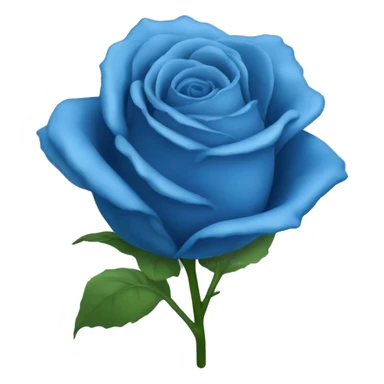 blue rose flower sticker