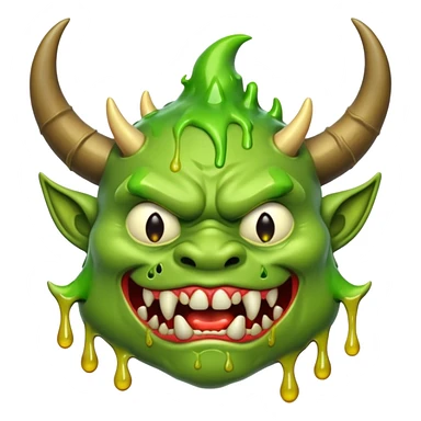 melting Japanese ogre sticker