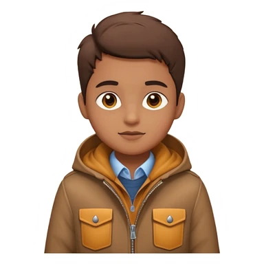 Cute Brown automne sticker