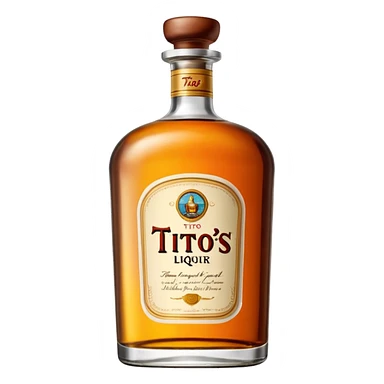 Tito’s liquor bottle sticker