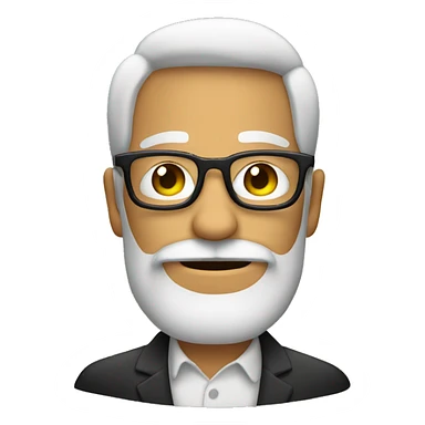 Hombre con lentes y barba sticker