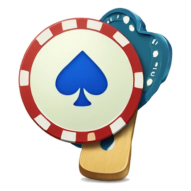 just a poker chip with spade sticker