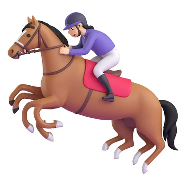 jumping horse sticker