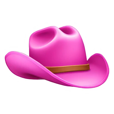 pink cowboy hat sticker