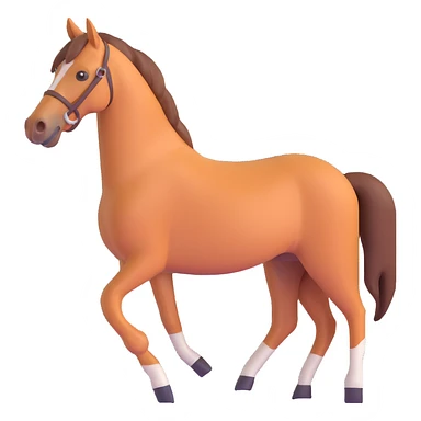 horse, isometric view sticker