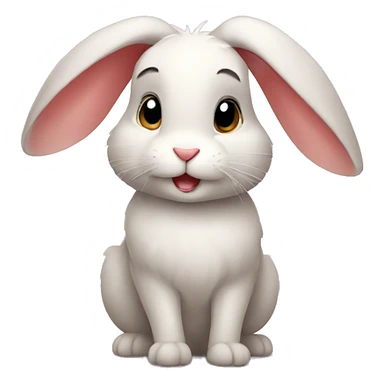 rabbit looking in a loving way sticker