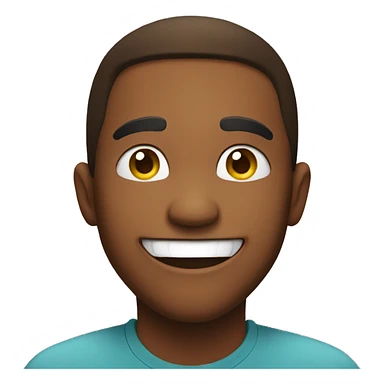 A strong emoji smiling  sticker