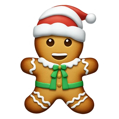 Christmas ginger cookie sticker