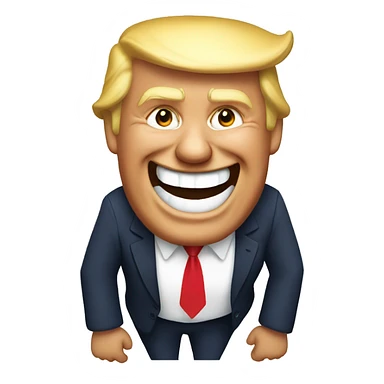 trump laugh sticker
