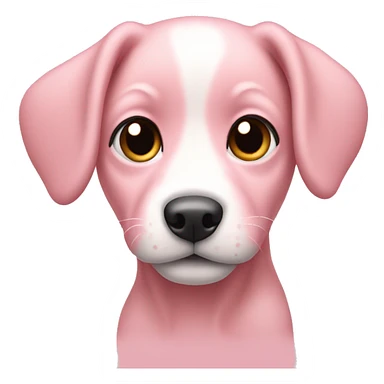 Baby pink dog sticker