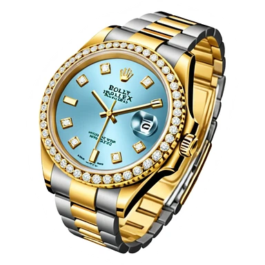 rolex wysadzany cały diamentami sticker