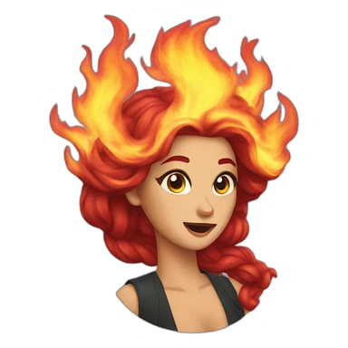 Siren fire sticker