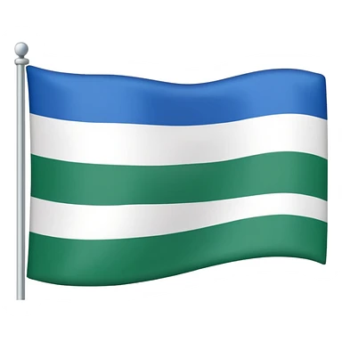 a flag emoji of the flag of Siberia sticker