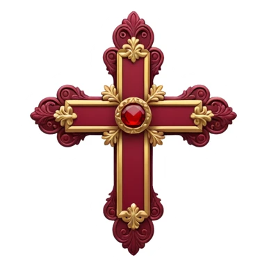 cruz de borgoña sticker