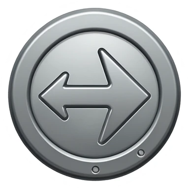 mac os single circled arrow sticker