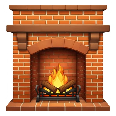 Fireplace sticker