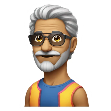 raver dad fitness persian  sticker