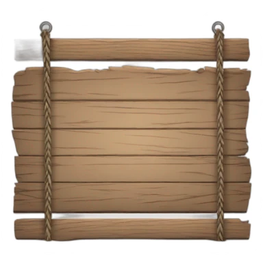 hanging empty wood sign  sticker